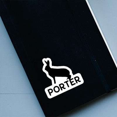 Porter Aufkleber Hase Laptop Image