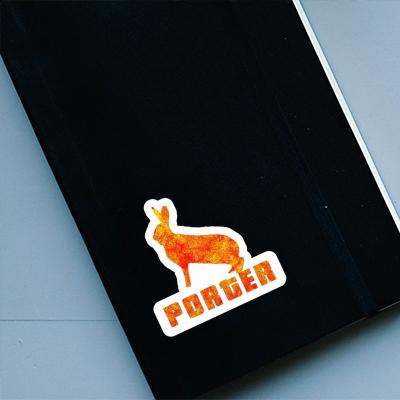Autocollant Porter Lapin Laptop Image