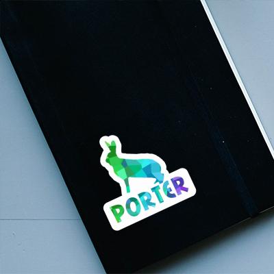 Sticker Kaninchen Porter Laptop Image