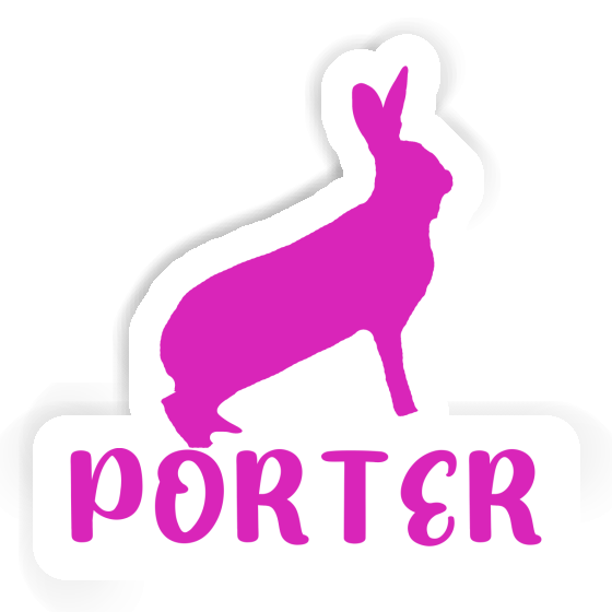 Rabbit Sticker Porter Laptop Image