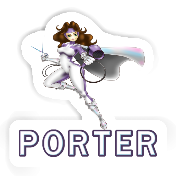 Porter Sticker Frisörin Laptop Image