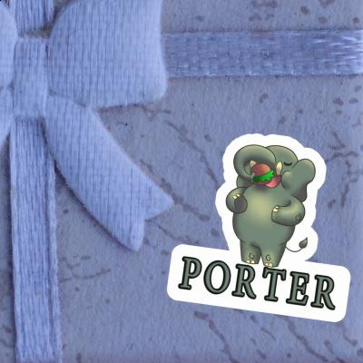 Porter Autocollant Éléphant Gift package Image