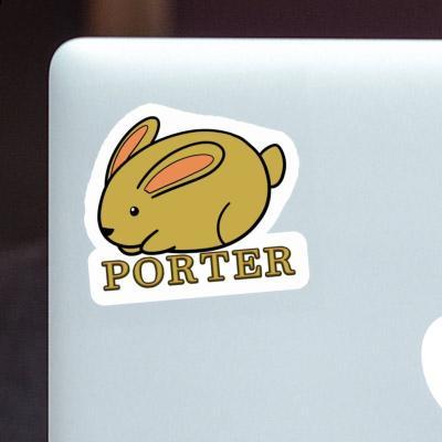 Porter Aufkleber Hase Laptop Image