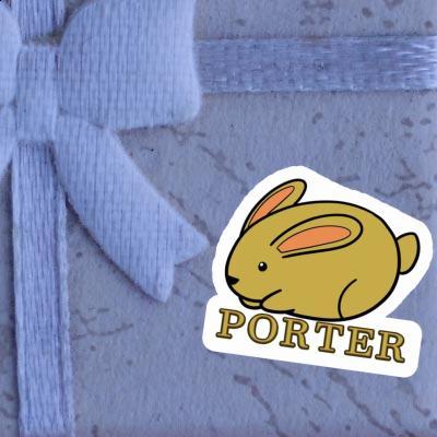 Autocollant Lapin Porter Notebook Image