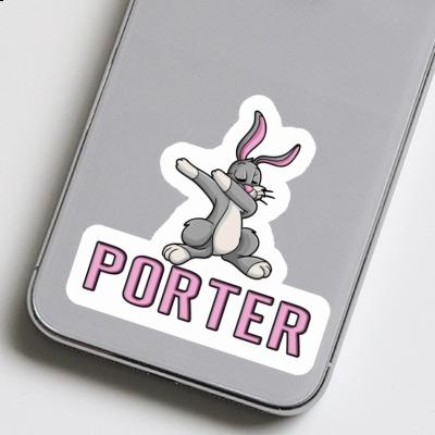 Hare Sticker Porter Notebook Image