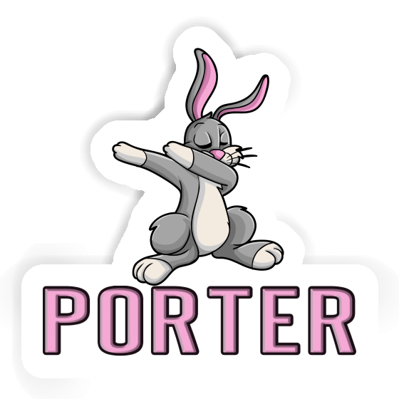 Hare Sticker Porter Notebook Image