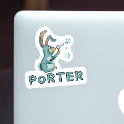 Sticker Porter Soap Bubbles Rabbit Notebook Image