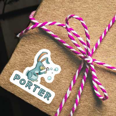 Sticker Porter Soap Bubbles Rabbit Gift package Image