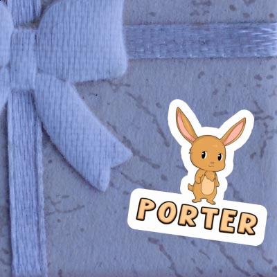 Hare Sticker Porter Notebook Image