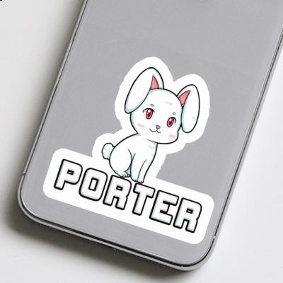 Rabbit Sticker Porter Notebook Image