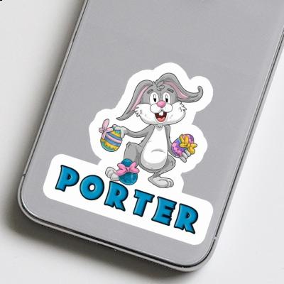 Easter Bunny Sticker Porter Laptop Image