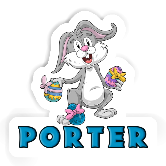 Easter Bunny Sticker Porter Notebook Image