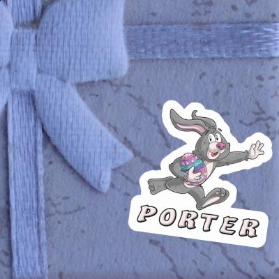 Sticker Porter Easter bunny Notebook Image
