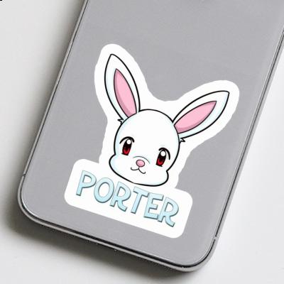 Porter Aufkleber Hase Image