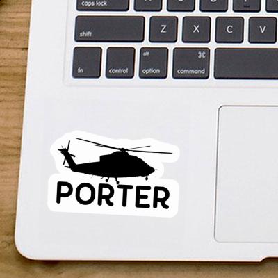 Porter Sticker Helicopter Image