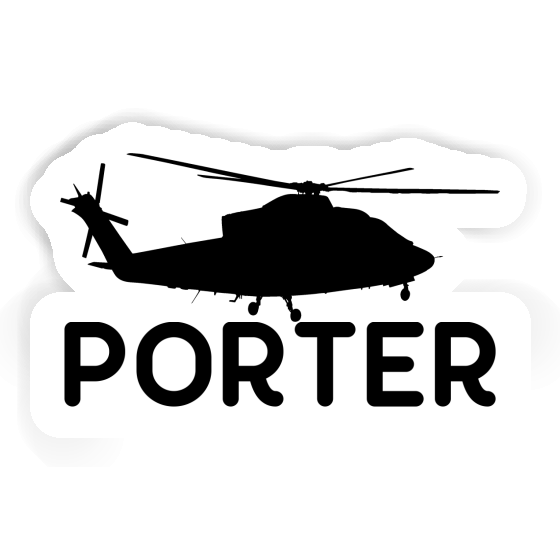 Aufkleber Porter Helikopter Notebook Image