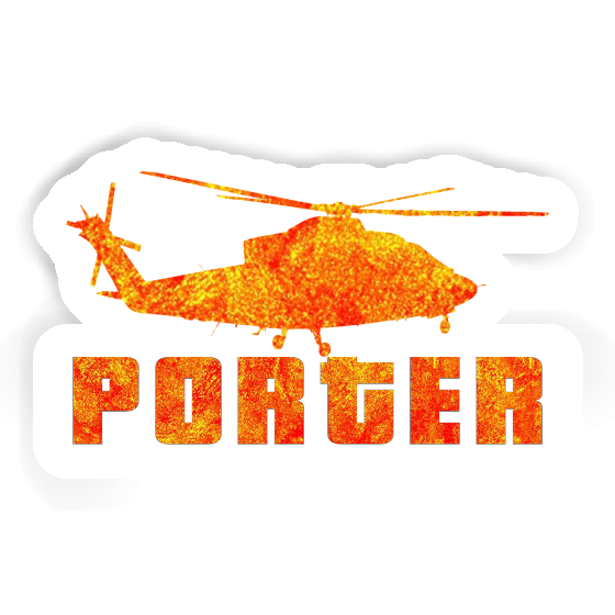 Porter Sticker Helicopter Image