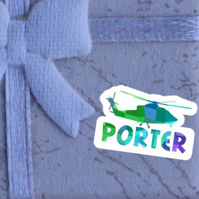 Porter Sticker Helicopter Laptop Image