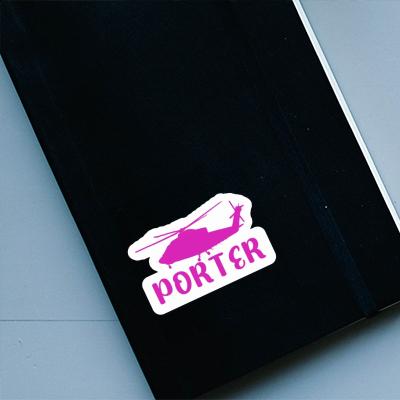 Sticker Porter Hubschrauber Gift package Image