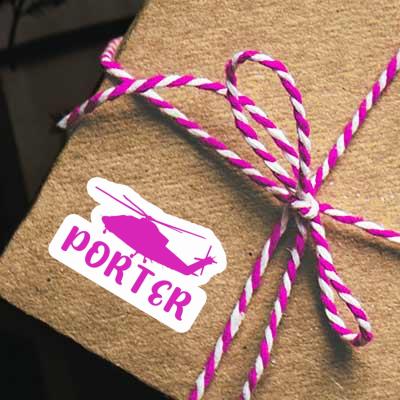 Sticker Porter Hubschrauber Gift package Image