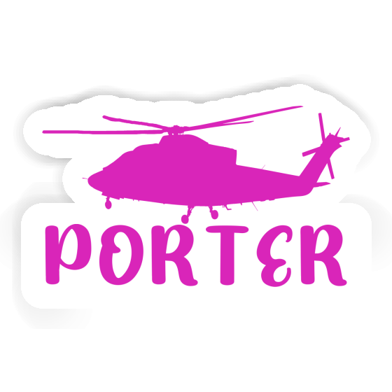 Sticker Porter Hubschrauber Gift package Image