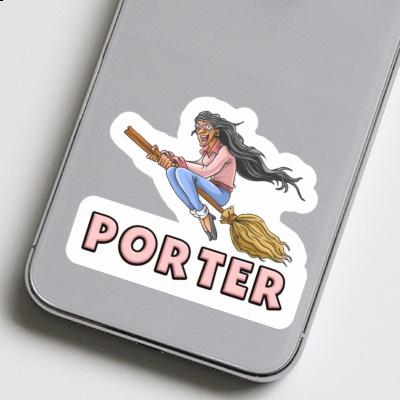 Sticker Hexe Porter Laptop Image