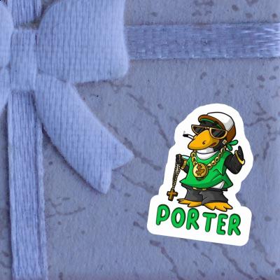 Sticker Pinguin Porter Gift package Image