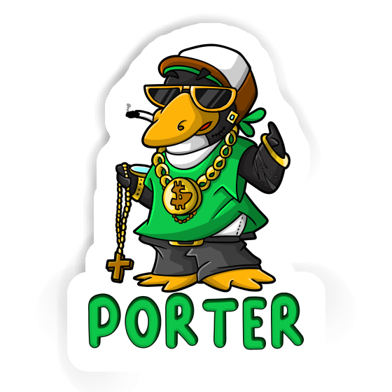 Sticker Porter Hip Hop Penguin Gift package Image
