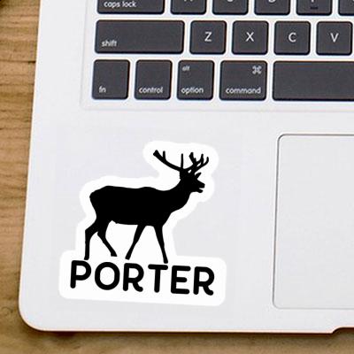 Deer Sticker Porter Notebook Image