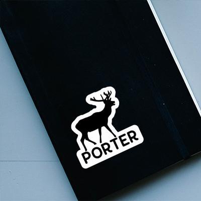 Porter Aufkleber Hirsch Gift package Image