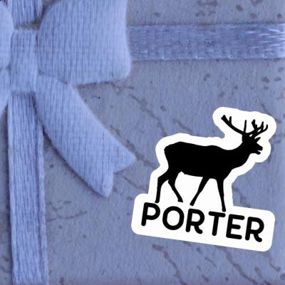 Deer Sticker Porter Notebook Image