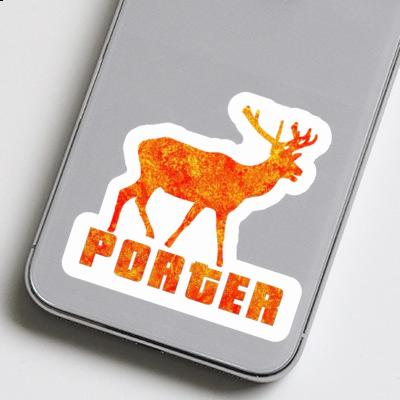 Porter Sticker Deer Laptop Image