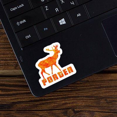 Porter Sticker Deer Image