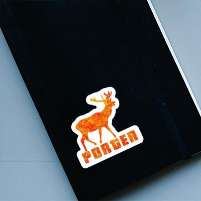 Porter Sticker Deer Notebook Image
