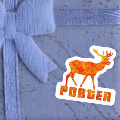 Porter Sticker Deer Gift package Image