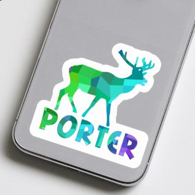 Sticker Porter Deer Notebook Image