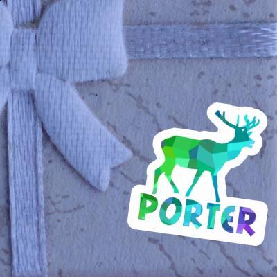 Sticker Porter Deer Notebook Image