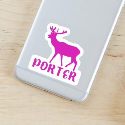 Porter Sticker Deer Laptop Image