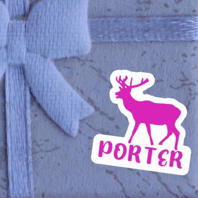 Deer Sticker Porter Notebook Image