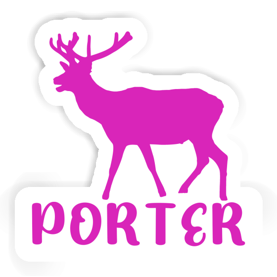 Autocollant Porter Cerf Notebook Image