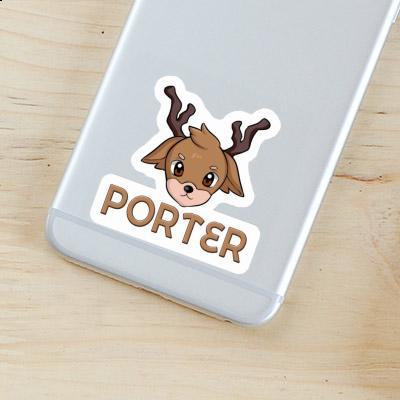 Deerhead Sticker Porter Laptop Image