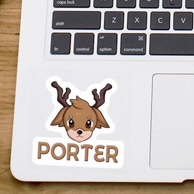 Porter Autocollant Cerf Gift package Image