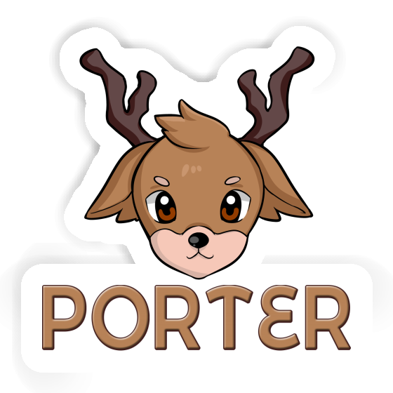 Sticker Porter Deer Laptop Image