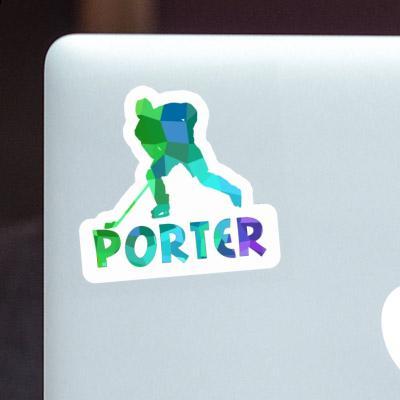 Porter Autocollant Joueur de hockey Laptop Image