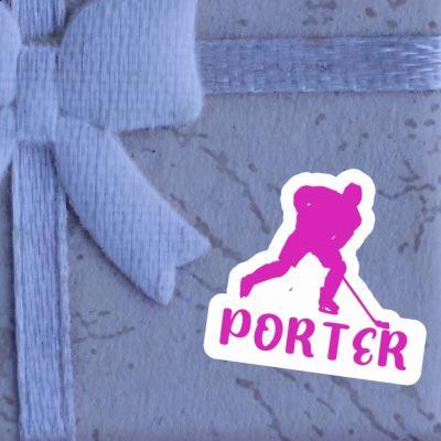 Autocollant Porter Joueuse de hockey Gift package Image