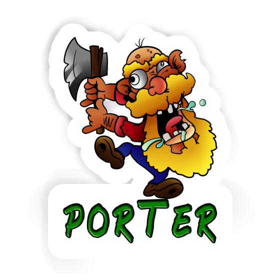 Porter Autocollant Forestier Image