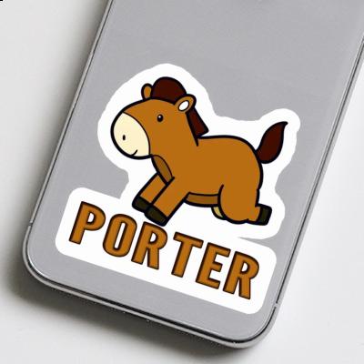 Porter Aufkleber Pferd Gift package Image