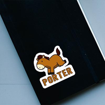 Autocollant Cheval Porter Gift package Image