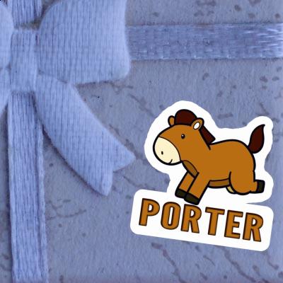 Porter Sticker Horse Notebook Image