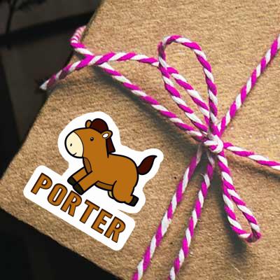 Autocollant Cheval Porter Gift package Image